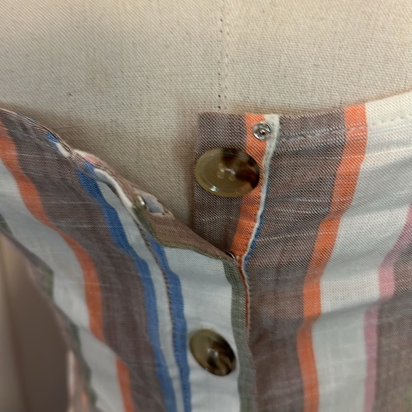 Show Me Your MuMu Cora striped shorebert mini S Button front smocked Sundress - Picture 6 of 13